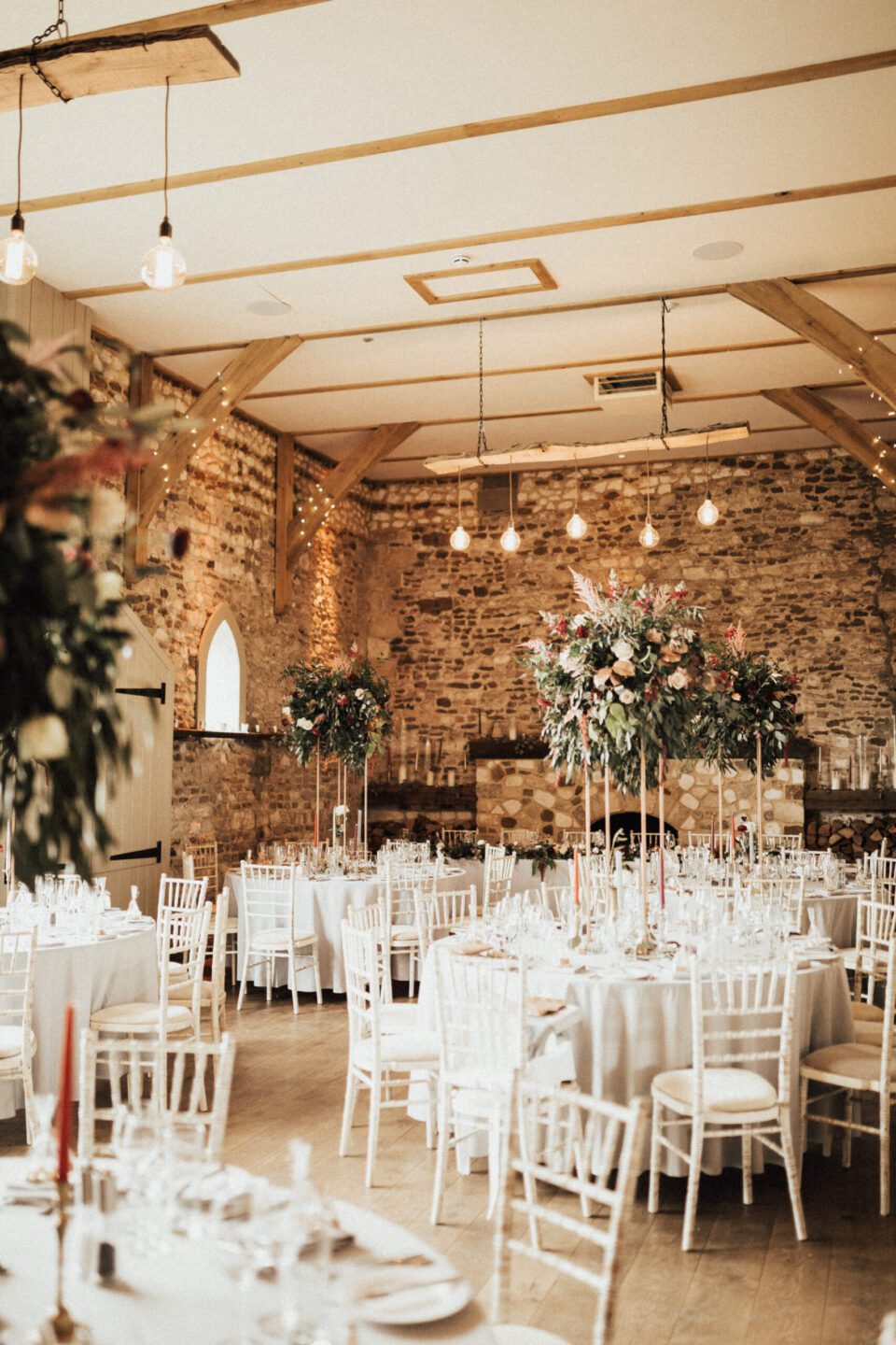 Barn Wedding Dining | Pentney Abbey