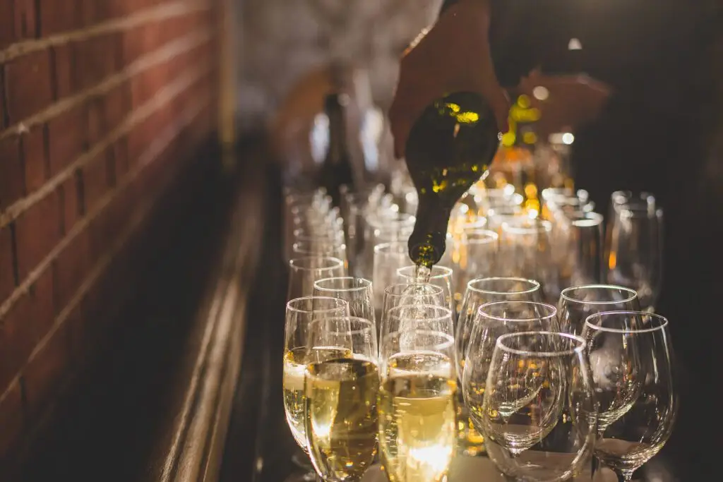 Wedding Drinks Champagne | Pentney Abbey