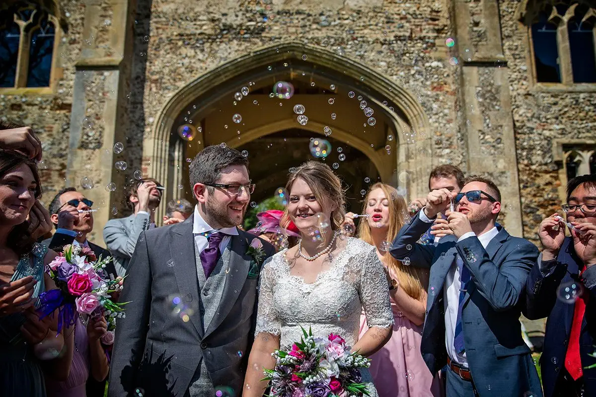 Wedding Bubble Confetti | Pentney Abbey